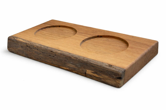 Barneo Napfbar aus weiß geöltem Eichenholz