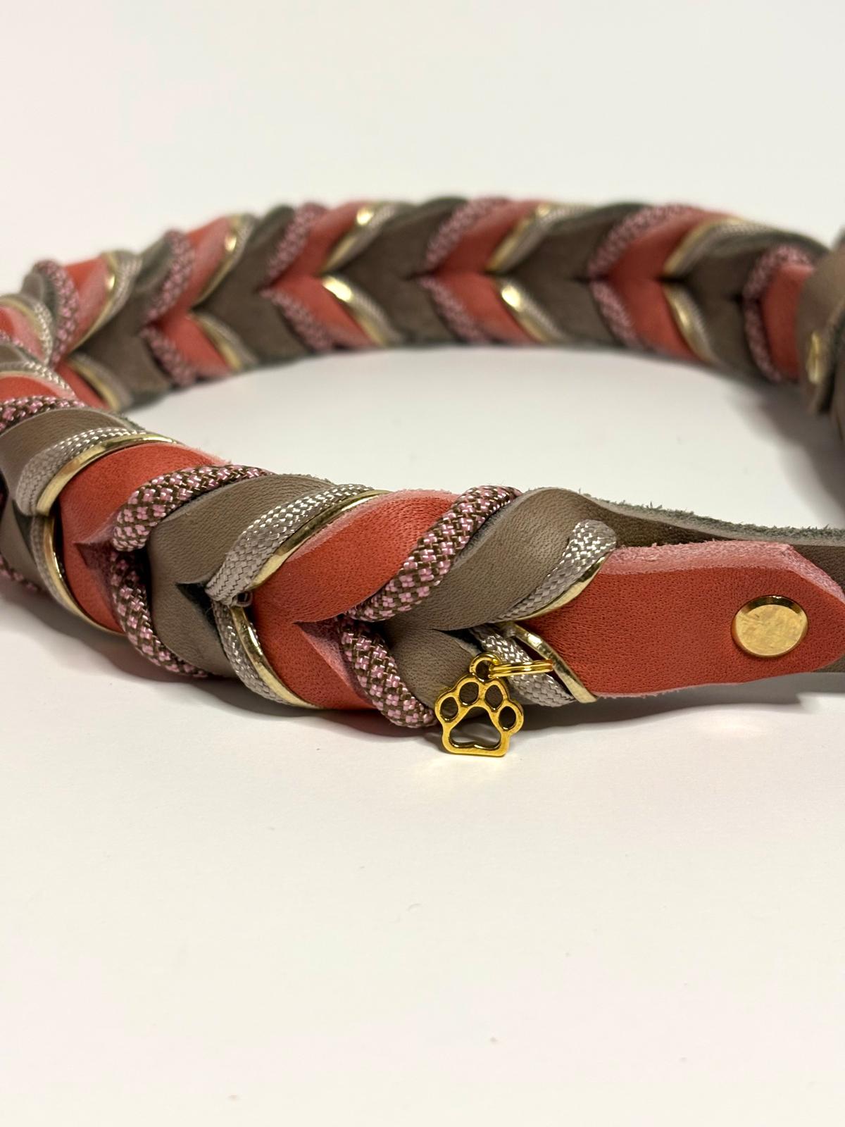 Lederhalsband Terra Rosé