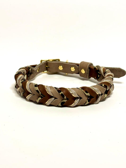 Lederhalsband Savanna