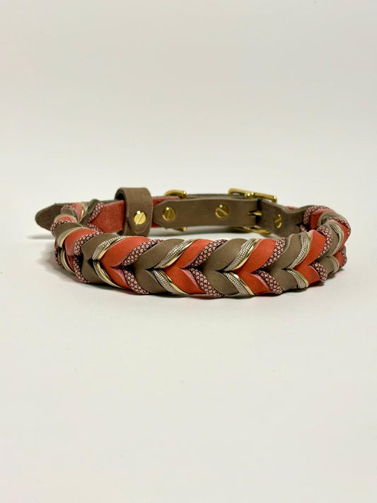 Lederhalsband Terra Rosé