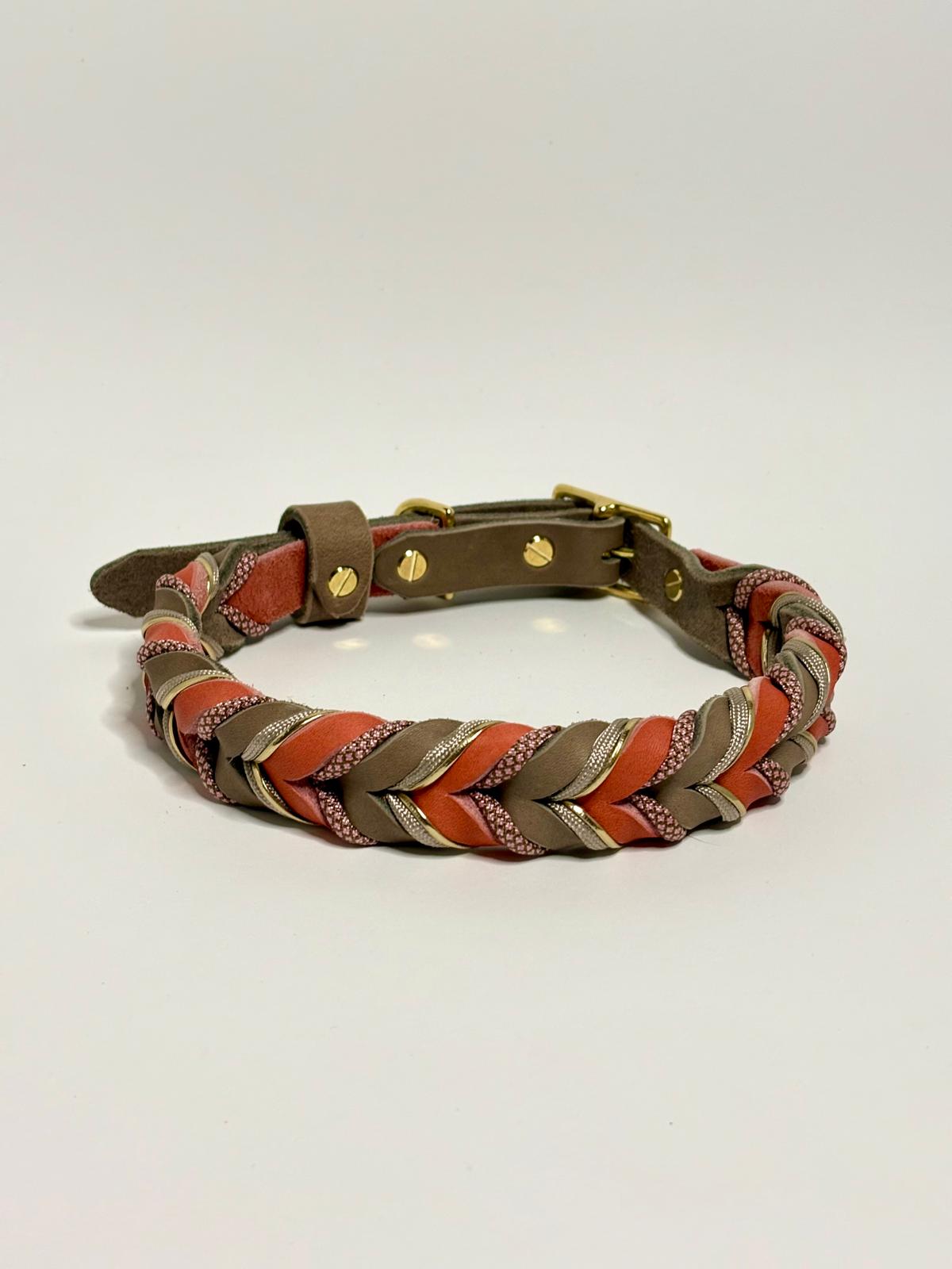 Lederhalsband Terra Rosé