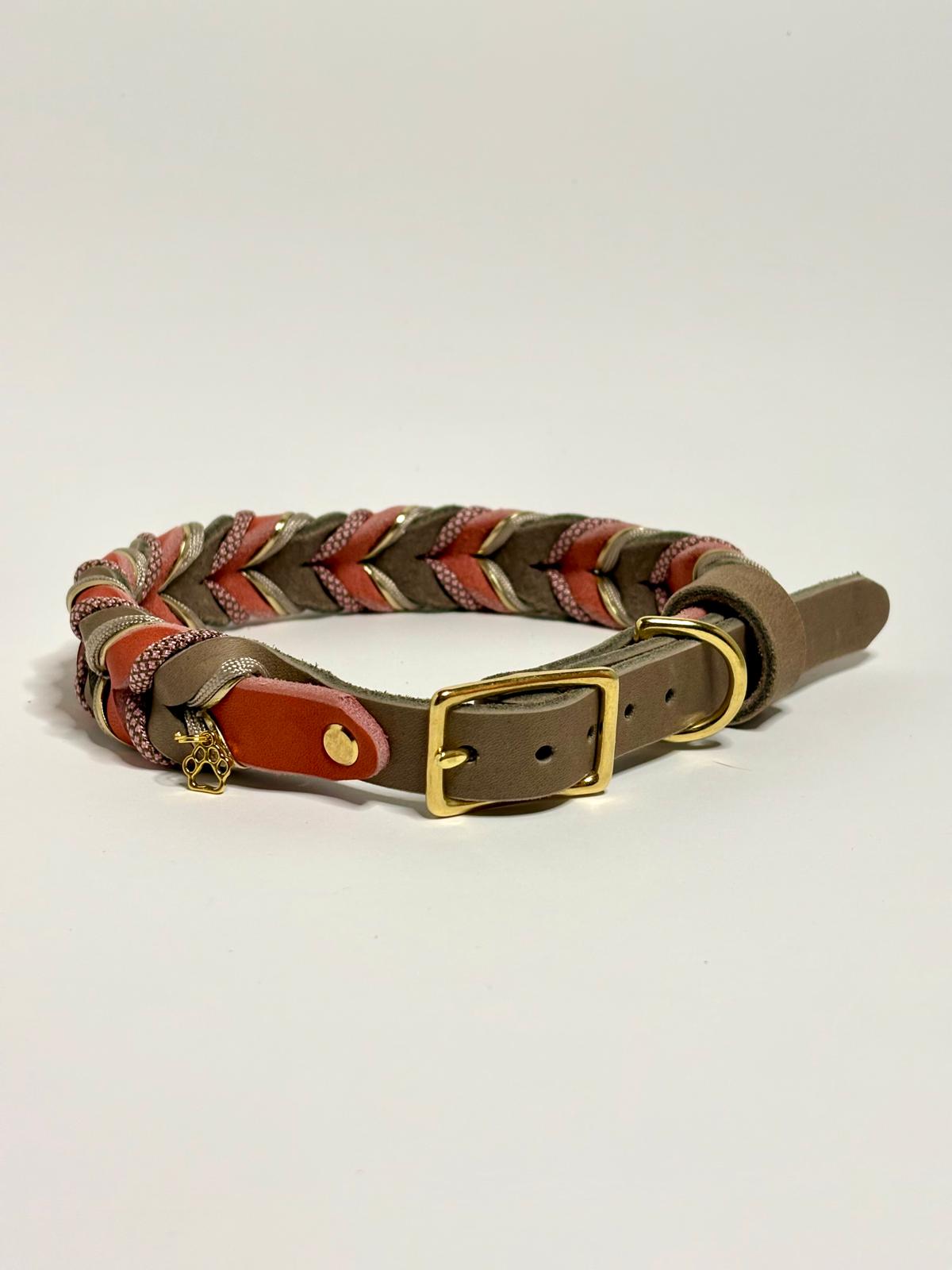 Lederhalsband Terra Rosé