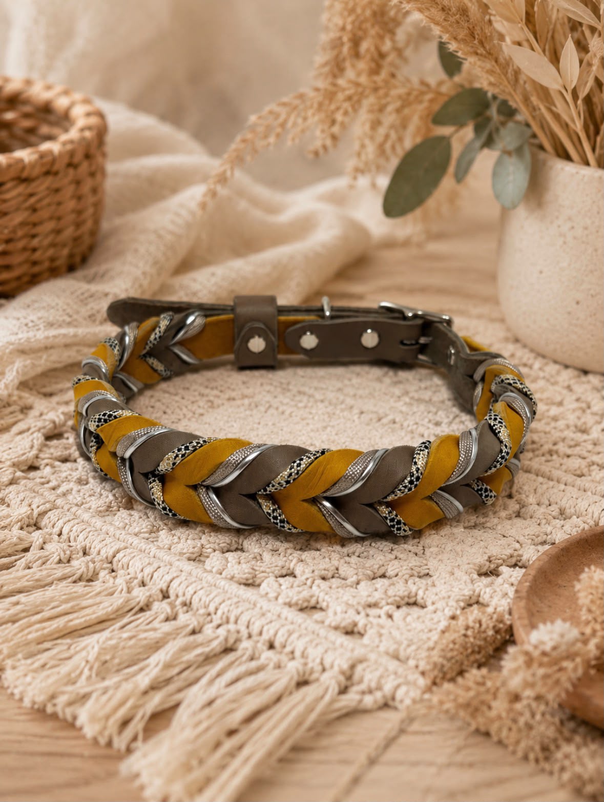 Lederhalsband Sand and Sun